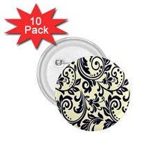 Tribal Flowers 1 75  Buttons (10 Pack) by ConteMonfrey