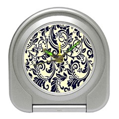 Tribal Flowers Travel Alarm Clock by ConteMonfrey