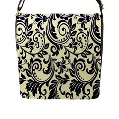 Tribal Flowers Flap Closure Messenger Bag (l) by ConteMonfrey