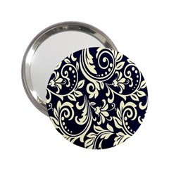 Blue Floral Tribal 2 25  Handbag Mirrors by ConteMonfrey