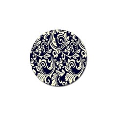 Blue Floral Tribal Golf Ball Marker by ConteMonfrey