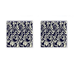 Blue Floral Tribal Cufflinks (square) by ConteMonfrey