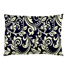 Blue Floral Tribal Pillow Case by ConteMonfrey