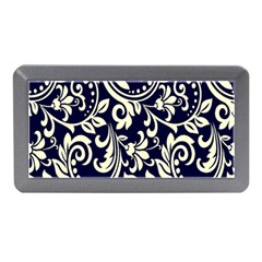 Blue Floral Tribal Memory Card Reader (mini) by ConteMonfrey