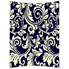 Blue Floral Tribal Back Support Cushion by ConteMonfrey