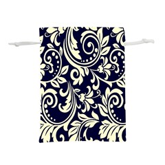 Blue Floral Tribal Lightweight Drawstring Pouch (s) by ConteMonfrey