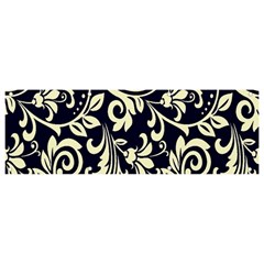 Blue Floral Tribal Banner And Sign 9  X 3 