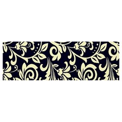 Blue Floral Tribal Banner And Sign 12  X 4 