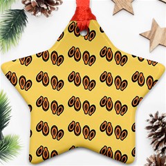 Pastel Orange Papaya Ornament (star) by ConteMonfrey