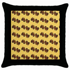 Pastel Orange Papaya Throw Pillow Case (black) by ConteMonfrey