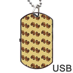 Pastel Papaya Dog Tag Usb Flash (two Sides) by ConteMonfrey