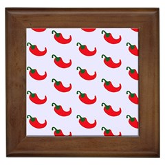 Small Peppers Framed Tile