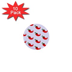 Small Peppers 1  Mini Buttons (10 pack) 