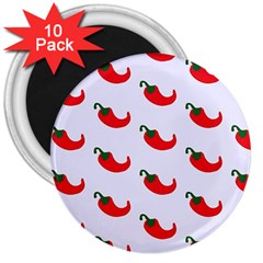 Small Peppers 3  Magnets (10 pack) 