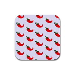 Small Peppers Rubber Coaster (Square)