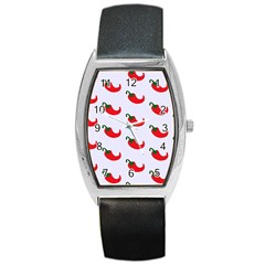 Small Peppers Barrel Style Metal Watch