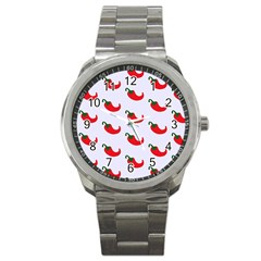 Small Peppers Sport Metal Watch