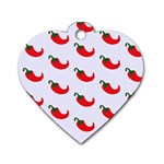 Small Peppers Dog Tag Heart (One Side) Front