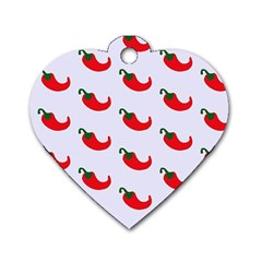 Small Peppers Dog Tag Heart (Two Sides)