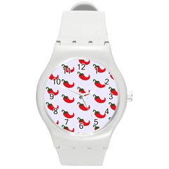 Small Peppers Round Plastic Sport Watch (M)