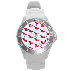 Small Peppers Round Plastic Sport Watch (L)