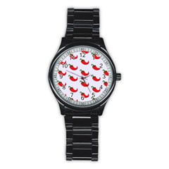 Small Peppers Stainless Steel Round Watch