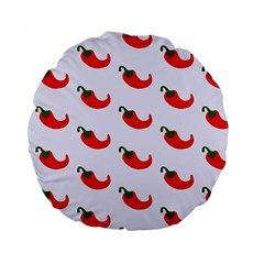 Small Peppers Standard 15  Premium Flano Round Cushions