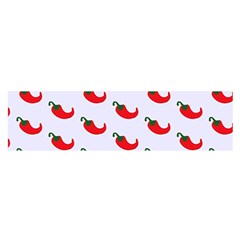 Small Peppers Oblong Satin Scarf (16  x 60 )