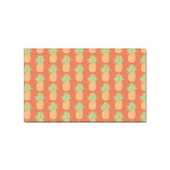 Pineapple Orange Pastel Sticker Rectangular (10 Pack) by ConteMonfrey