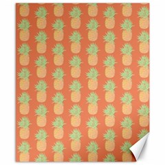 Pineapple Orange Pastel Canvas 8  X 10  by ConteMonfrey