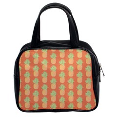 Pineapple Orange Pastel Classic Handbag (two Sides) by ConteMonfrey