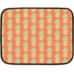 Pineapple Orange Pastel Double Sided Fleece Blanket (mini)  by ConteMonfrey