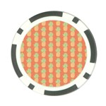 Pineapple Orange Pastel Poker Chip Card Guard (10 pack) Front