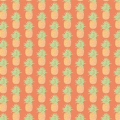 Pineapple Orange Pastel Play Mat (square)