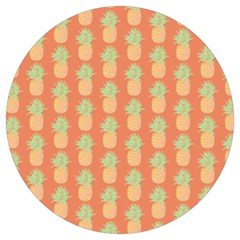 Pineapple Orange Pastel Round Trivet