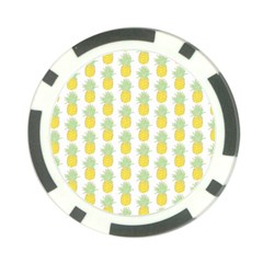 Pineapple Glitter Poker Chip Card Guard by ConteMonfrey