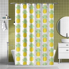 Pineapple Glitter Shower Curtain 48  X 72  (small)  by ConteMonfrey