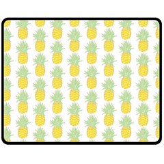 Pineapple Glitter Double Sided Fleece Blanket (medium)  by ConteMonfrey