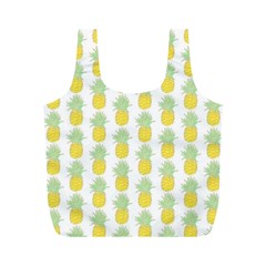 Pineapple Glitter Full Print Recycle Bag (m) by ConteMonfrey