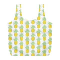 Pineapple Glitter Full Print Recycle Bag (l) by ConteMonfrey