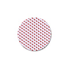 Small Mini Peppers White Golf Ball Marker (4 Pack) by ConteMonfrey