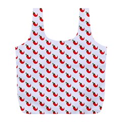 Small Mini Peppers White Full Print Recycle Bag (l) by ConteMonfrey