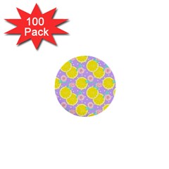 Purple lemons  1  Mini Buttons (100 pack) 