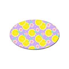 Purple Lemons  Sticker Oval (100 Pack) by ConteMonfrey