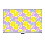 Purple lemons  Business Card Holder Front