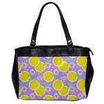 Purple lemons  Oversize Office Handbag Front