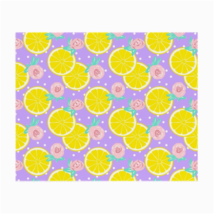 Purple lemons  Small Glasses Cloth (2 Sides)