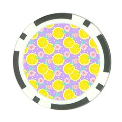 Purple Lemons  Poker Chip Card Guard by ConteMonfrey