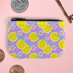 Purple Lemons  Mini Coin Purse by ConteMonfrey