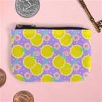 Purple lemons  Mini Coin Purse Front